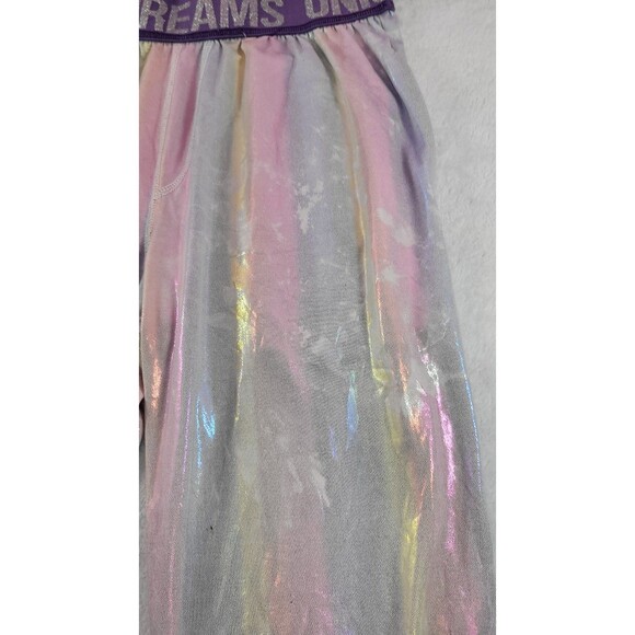 Top Drawer Womens Lounge Pants Purple Iridescent Elastic Waist Unicorn Dreams XS - Picture 10 of 12